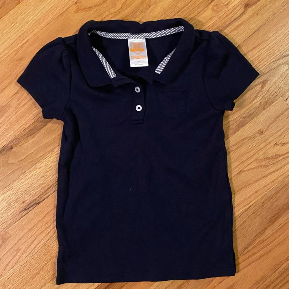 Sz 6 Gymboree Girls Navy Polo Uniform NWOT